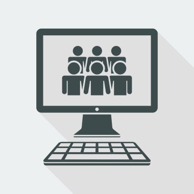 Web sosyal ağ kavramı simgesi