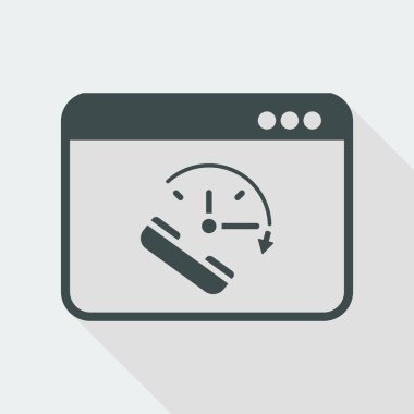 Tam zamanlı online arama hizmetleri simgesi