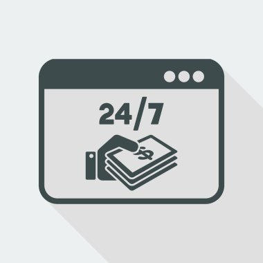 Dolar ödeme online simgesi