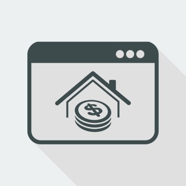 Gayrimenkul yatırım simgesi