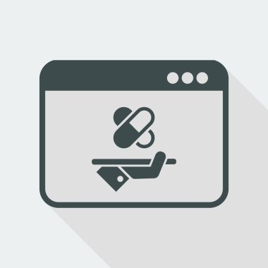 Eczane online hizmet simgesi