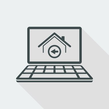 Eve geri düğmesi simgesi