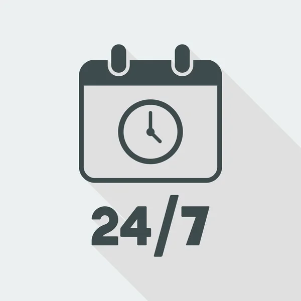 Kalender Platte pictogram — Stockvector