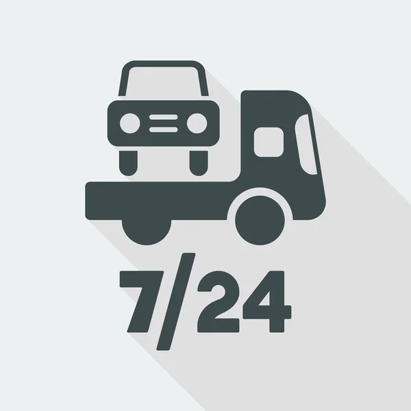 Road assistance car 7/24 — Stock Vector