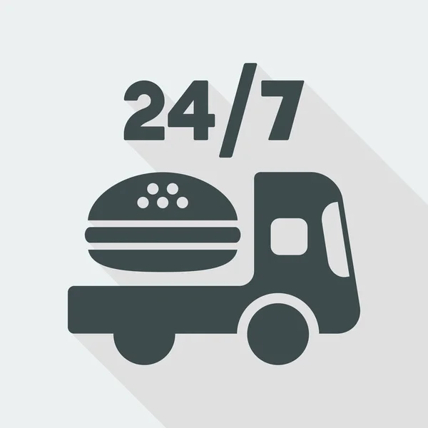 Fast-food delivery service icon — Stock Vector
