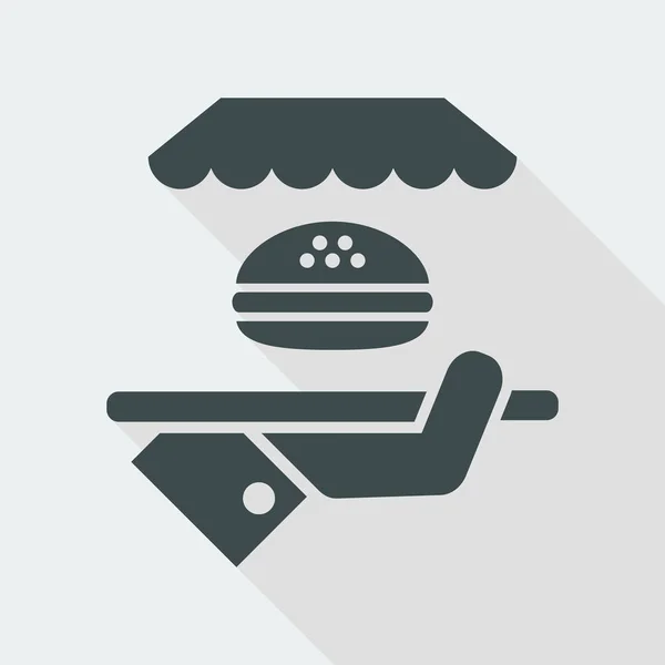 Icono de concepto de comida rápida — Vector de stock