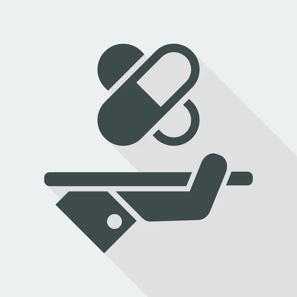 Servicios farmacéuticos - icono web — Vector de stock
