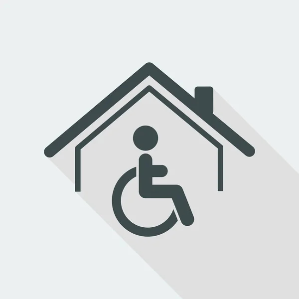Assistenza agli handicappati residenziali — Vettoriale Stock