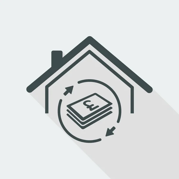 Investment property icon — Stock Vector