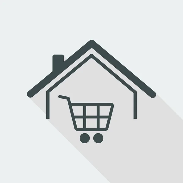 Ícone de compras Web — Vetor de Stock