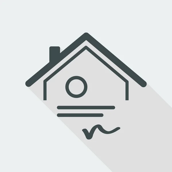 Home certification icon — Stock Vector