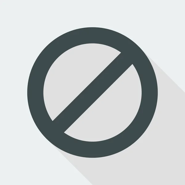 Tiltott access ikonja — Stock Vector
