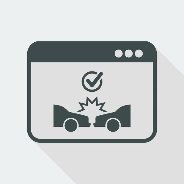 Servicios de seguros online de automóviles — Archivo Imágenes Vectoriales