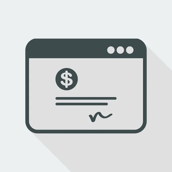 Financiële documentpictogram — Stockvector