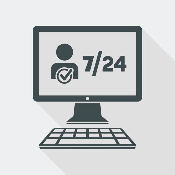 Individual full time services 7/24 icon