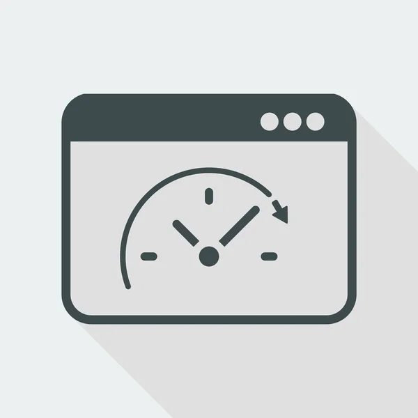 Computer speed upgrade icon — Stock Vector