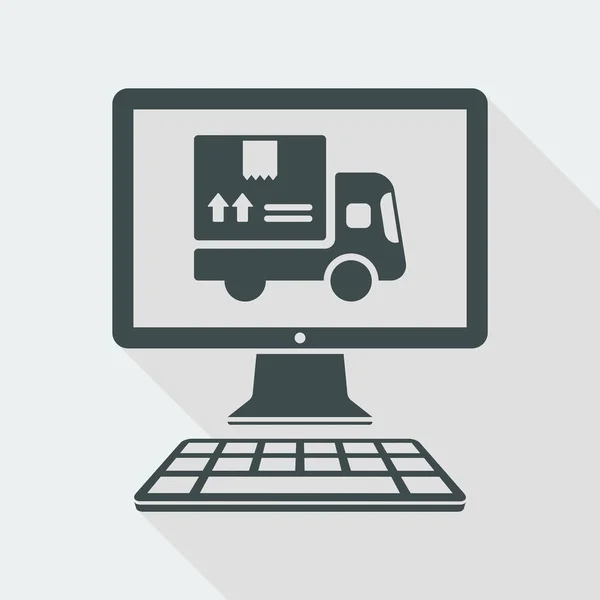 Botão do site Courier —  Vetores de Stock