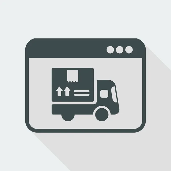 Botão do site Courier — Vetor de Stock