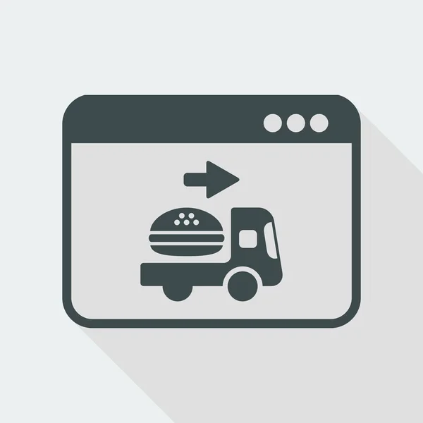 Fast food dodání ikona — Stockový vektor