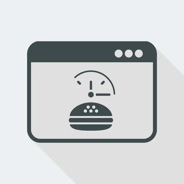 Icono de servicio de comida rápida — Archivo Imágenes Vectoriales