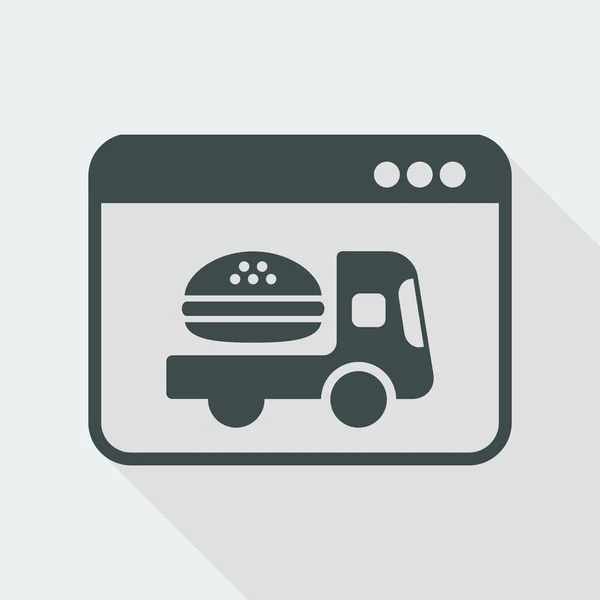 Fast food online delivery — Stock Vector