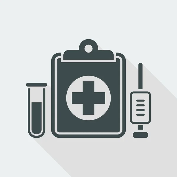Medical symbols flat icon — Stock Vector