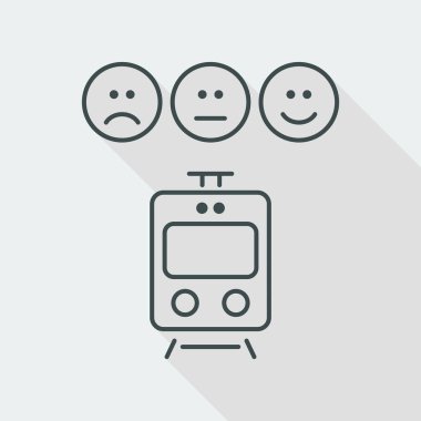 Tren derecelendirme Icon - ince serisi