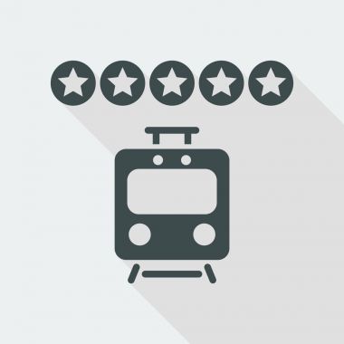 Tren derecelendirme Icon - ince serisi