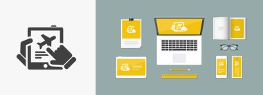 havayolu rezervasyon dikey Tablet