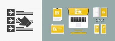 Havayolu rezervasyon simgesi