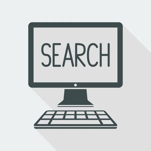 Цифровой поиск - векторная иконка для сайта или приложения — стоковый вектор