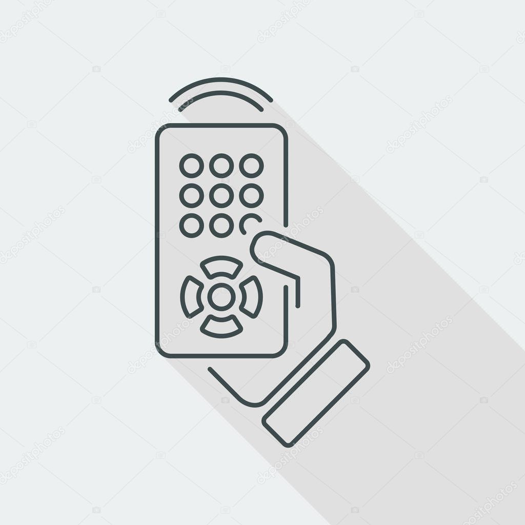 Remote control icon - Thin series