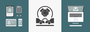 trafik kazası üzerinde anlaşma