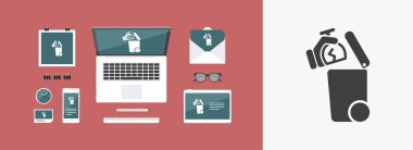 Atık toplama simgesini ayır