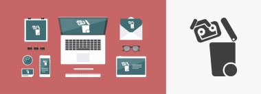 Atık toplama simgesini ayır