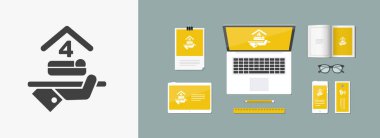 Otel ikonu. Dört yatak odalı..