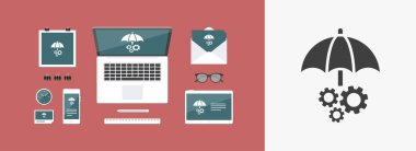 Sistem korumalı - Minimal vektör simgesi