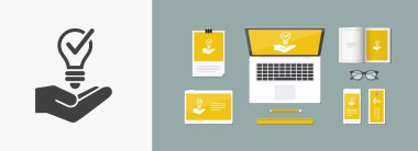 Parlak bir fikir simgesi teklif