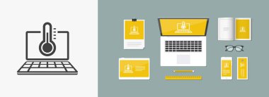 Bilgisayar sıcaklık kutsal kişilerin resmi