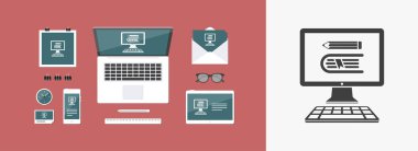 Kütüphane online web simgesi