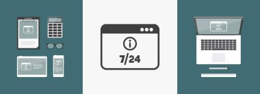 7/24 online bilgi simgesi