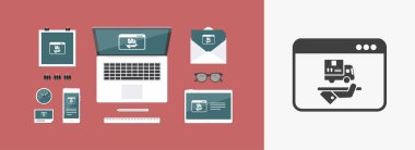 Online Teslimat Servisi simgesini