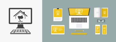 Online ev bayrak kavramı 