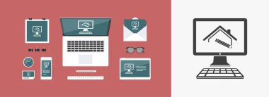 Ev tasarımı simgesi  