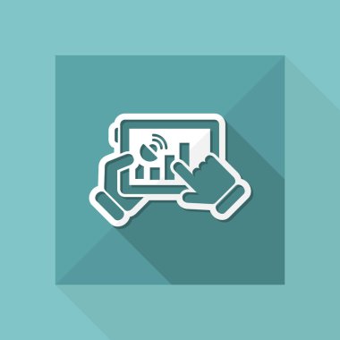 Tablet basit simgesi