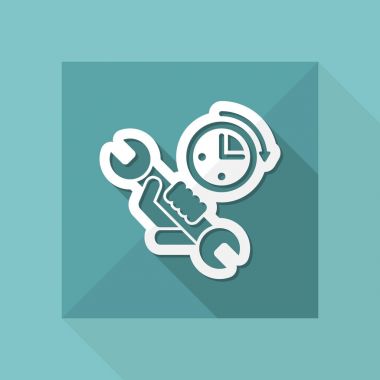 Yardım saat simgesini