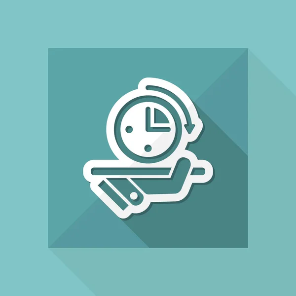 Tijd voor pictogram service — Stockvector