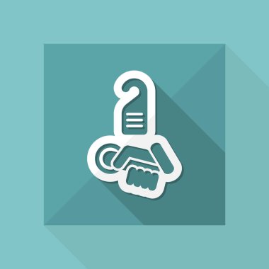 Hotel Icon. Kapı etiket.