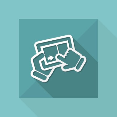 dokunmatik sürgülü simgesi