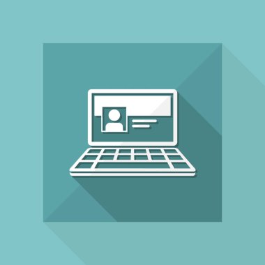 Sosyal ağ sayfası simgesi